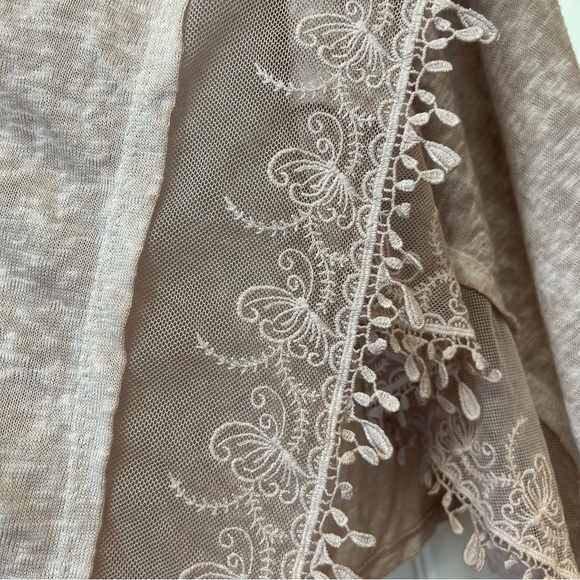 LUNGO L’ARNO Cardigan with butterfly lace trim Size S - Picture 3 of 6